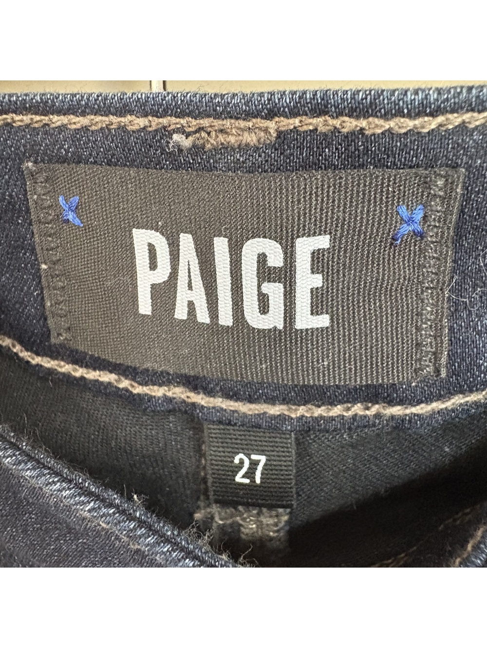 PAIGE Verdugo Ankle Skinny Jeans Women Size 27 Dark Wash Denim Stretch - Picture 5 of 7